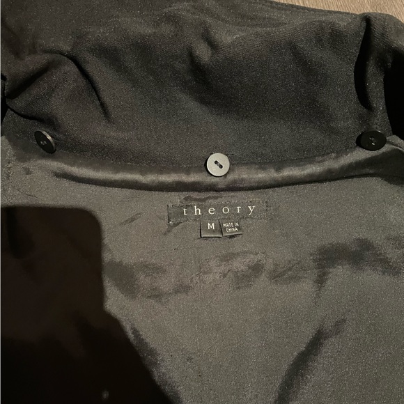 Theory Black Moto Fall Jacket - Size M - EUC - Picture 4 of 6